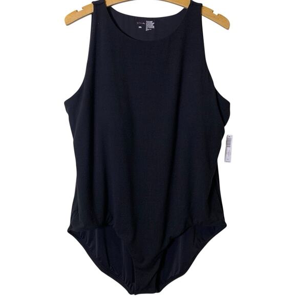 Soma Bra Bodysuit NWT Women's Size XXL Ribbed Body High-Neck 2-Snap Closure - Picture 2 of 8